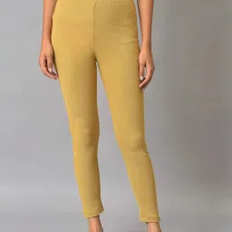 Aurelia Gold Plain Leggings image 1