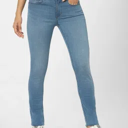 Only Blue Skinny Fit Lightly Washed Jeans image 1