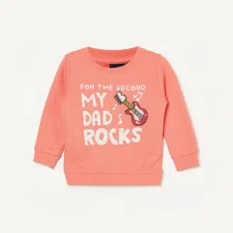 Juniors By Lifestyle Coral Cotton Regular Fit Printed Sweatshirt-picture-46