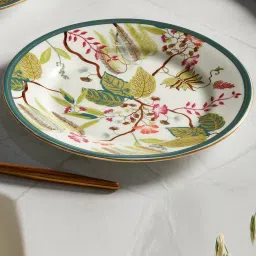 india circus by krsnaa mehta India Circus By Krshna Mehta Multi Bone China Printed Dinner Plates image 1