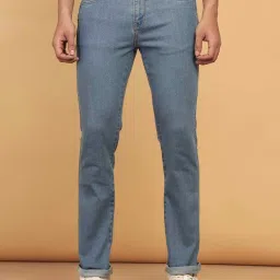 Wrangler Davidson Light Blue Straight Fit Lightly Washed Jeans image 1