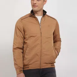 Allen Solly Light Brown Cotton Regular Fit Jacket image 1