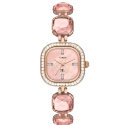 Timex Fria Women Pink Square Analog Watch - TWEL17101 image 1