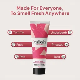 imfresh Set Of 5 Wild Flower Whole Body Deodorant Cream - 50 g Each image 5