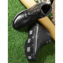 Allen cooper Men's Black Casual Boots image 1