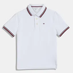 Tommy Hilfiger Fresh White Regular Fit Polo T-Shirt image 1