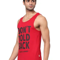 Jack & Jones Red Graphic Print Vests image 3