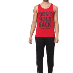 Jack & Jones Red Graphic Print Vests image 5