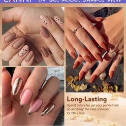 CANNI Color Nail Gel UV LED Long Lasting Nail Polish 9ml - Shade 9123 image 5