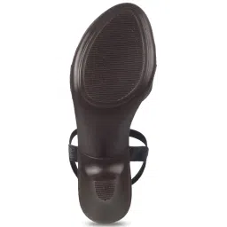 Mochi Women's Black Ankle Strap Sandals image 4