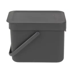 BRABANTIA Sort & Go Dark Grey Plastic Waste Bin (6 L) - Set of 1 image 3