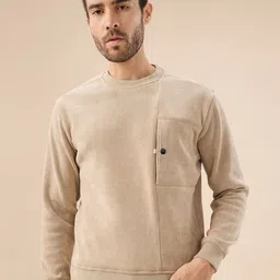 Status Quo Men Textured Round Neck Sweatshirt image 2