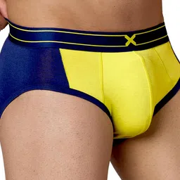FRENCHIE Pack Of 2 Low-Rise Stretchable Basic Briefs - FR-MI-BF-GROVE-1X5-PO2-CBBLU-S image 2
