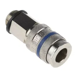 RS PRO Brass Steel Male Pneumatic Quick Connect Coupling G 3/8 Male Threaded, 6671936-picture-19