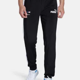 Puma Black Slim Fit Striped Trackpants image 1