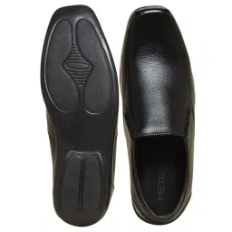 Metro Men's Black Formal Slip-Ons image 2