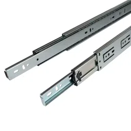 Ebco Drawer Slides Sleek Telescopic Soft Close/Push Open Series Zinc Plated White Finish, Size 350 mm, Load 35 Kg, STDS35-35-SC (Set of 2)-image-9