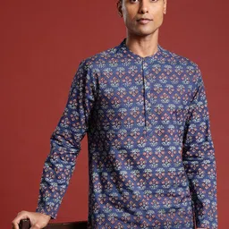 Anouk Men Ethnic Motifs Printed Pure Cotton Kurta-picture-12