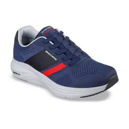 Skechers Men Colorblocked Round Toe Lace Ups Sneakers image 1