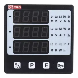 RS PRO LED Digital Panel Multi-Function Meter for AC Current, AC Voltage, Active Apparent, 1365383-picture-28