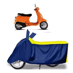 Auto Pearl Two Wheeler Cover for Vespa Vespa LX 125 - Yellow, Blue-picture-38