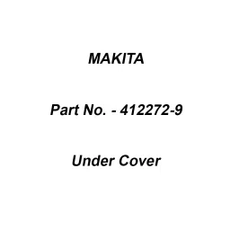 Makita Under Cover Suitable For DLM382, Part No 412272-9-picture-10