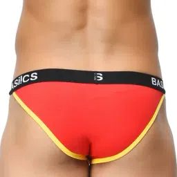 BASIICS by La Intimo Yellow & Red Printed Briefs (Pack of 2) image 5