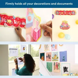 Scotch Damage Free Mounting and Decor Wall Safe Tape White 1.9 cm Width 16.5 m Length Plastic for Wall, (Pack of 30 Pcs) image 3