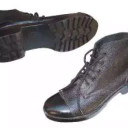 INDER MILITARY DMS Boot High Ankle Full Grain Leather Size UK 10 Black-picture-22