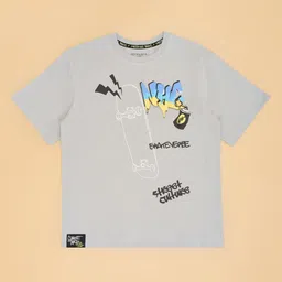 Pantaloons Junior Boys Graphic Printed Round Neck Cotton T-shirt-picture-2
