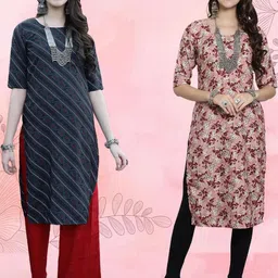 ethnic basket Cotton Embroidered Kurta-picture-21