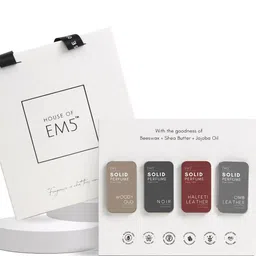 EM5 Men Set Of 4 Woody Oud Noir, Halfeti Leather & Leather Alcohol Free Perfume 12 g Each image 2