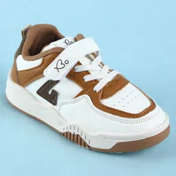 Babyoye Solid Casual Shoes With Velcro Closure - Brown image 3