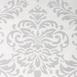 Home Silver-Toned & White Woven Design Table Runner image 4