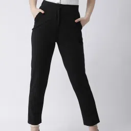 KASSUALLY Black Relaxed Fit Trousers image 1