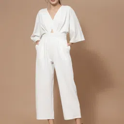 KASSUALLY White Maxi Jumpsuit image 1