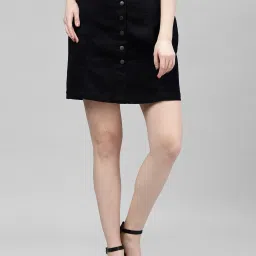 KASSUALLY Black Mini Skirt image 1