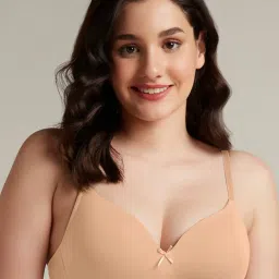 Every De by Amante Beige Full Coverage Non-Wired T-Shirt Bra image 1