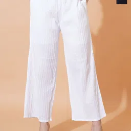 LECOWAR Women Pack of 2 Relaxed High-Rise Trousers-image-9