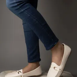 Shoetopia Kids White Flat Ballets-image-67