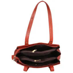 Genwayne Tan Solid Medium Shoulder Bag image 4