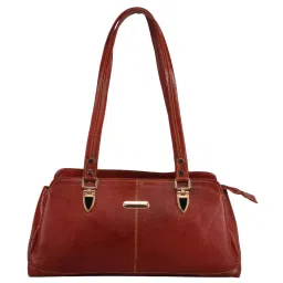 Genwayne Tan Solid Medium Shoulder Bag image 1