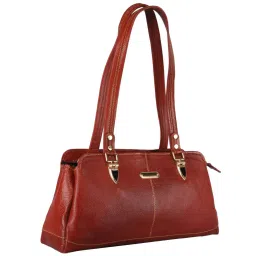 Genwayne Tan Solid Medium Shoulder Bag image 5