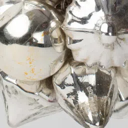 fabindia home Fabindia Silver Glass Christmas Hanging - Set of 1 image 3