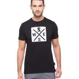 Giordano Black Round Neck Printed T-Shirt-image-41