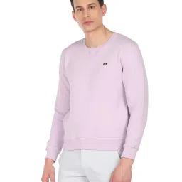 Arrow Sport Lavender Cotton Regular Fit SweatShirt image 3