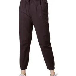 The Souled Store Burgundy Cotton Joggers-picture-25