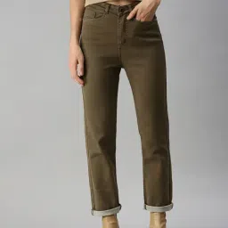 showoffff SHOWOFF Clean Look Khaki Straight Fit Denim Jeans-picture-44