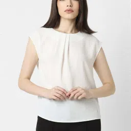 Van Heusen White Regular Fit Top image 1