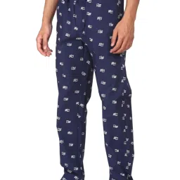 U.S. Polo Assn. Navy Cotton Regular Fit Printed Lounge Pants image 3